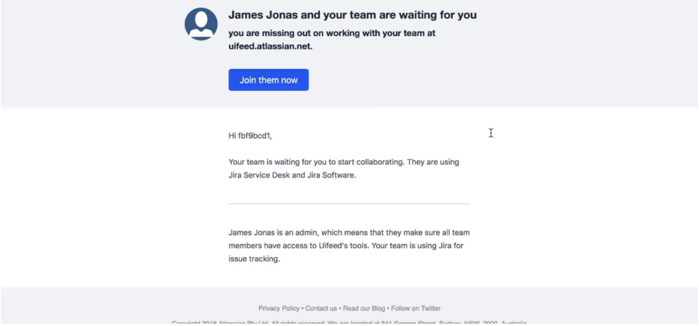 Add an agent - the invitation email